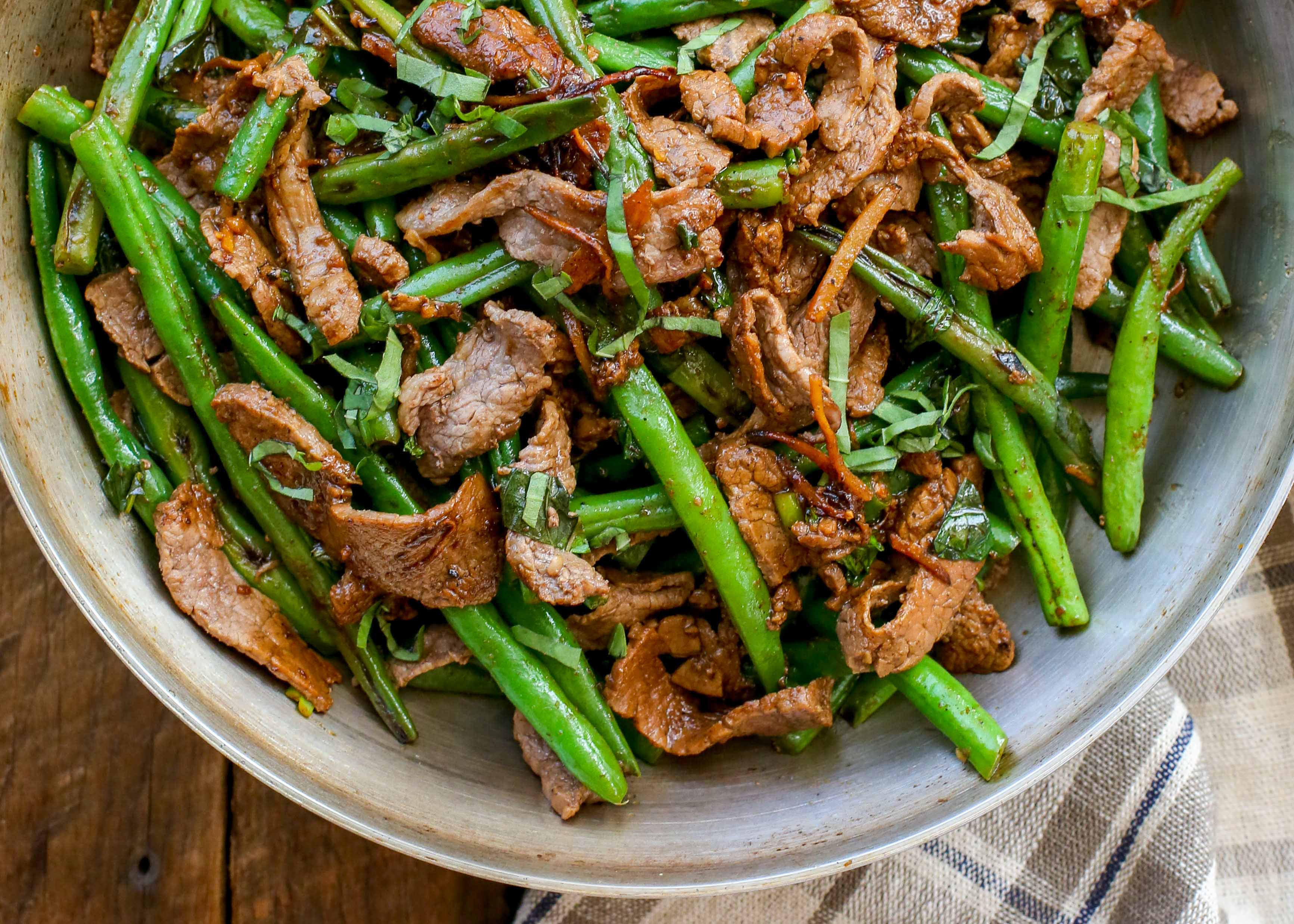 Healthy Thai Steak & Green Bean Stir Fry: High Protein, Low Carb Dinner